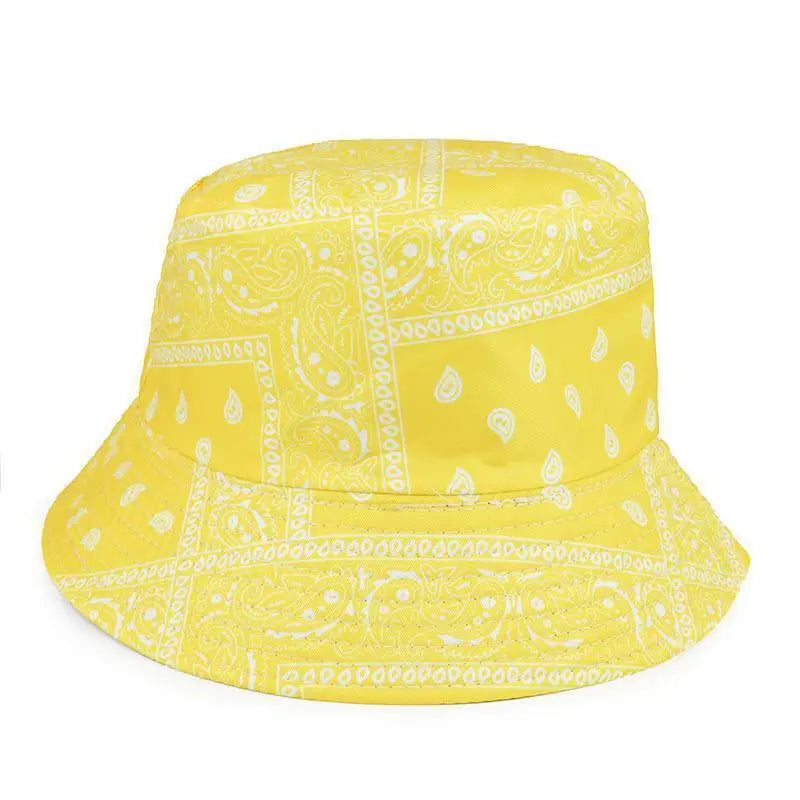 2025 Moda Hombre Sombrero Pescador Verano Nuevo Diseño Cachemira Gorro de Pescador Reversible Sombrero Cuenca para Mujer