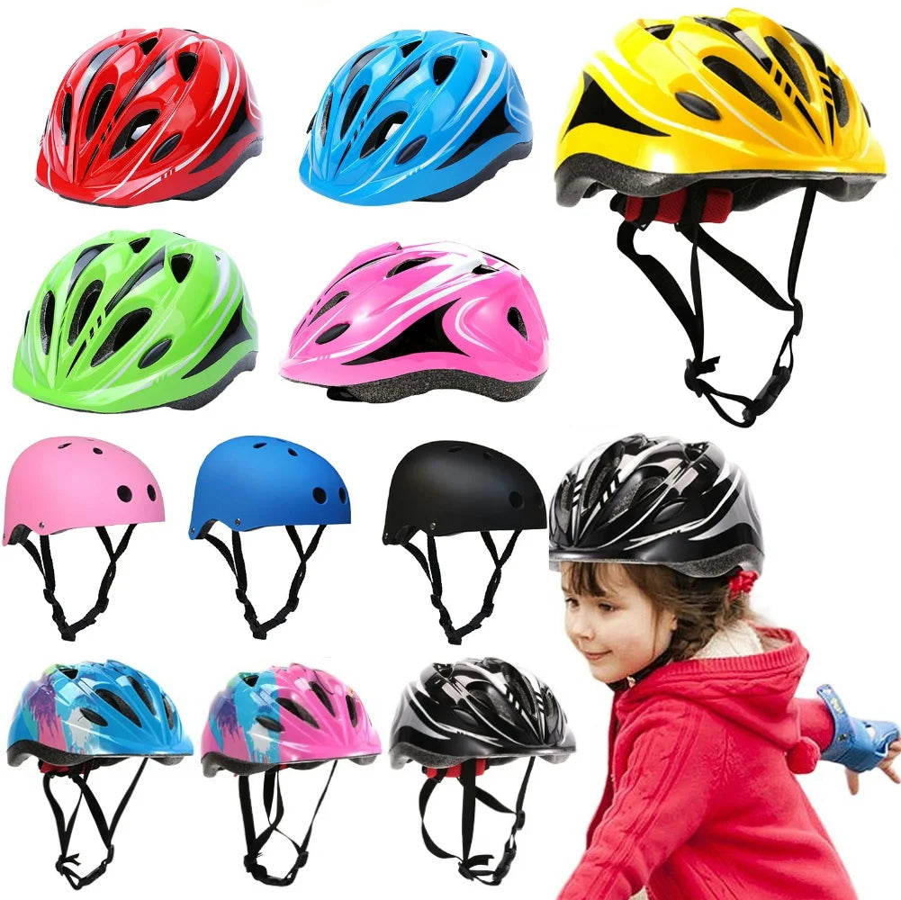 Kids Skateboard Scooter Helmet Bicycle Sport Protective Gear Set Knee Elbow Pad with Wrist Guards for Boys Girls Skiing Helmet