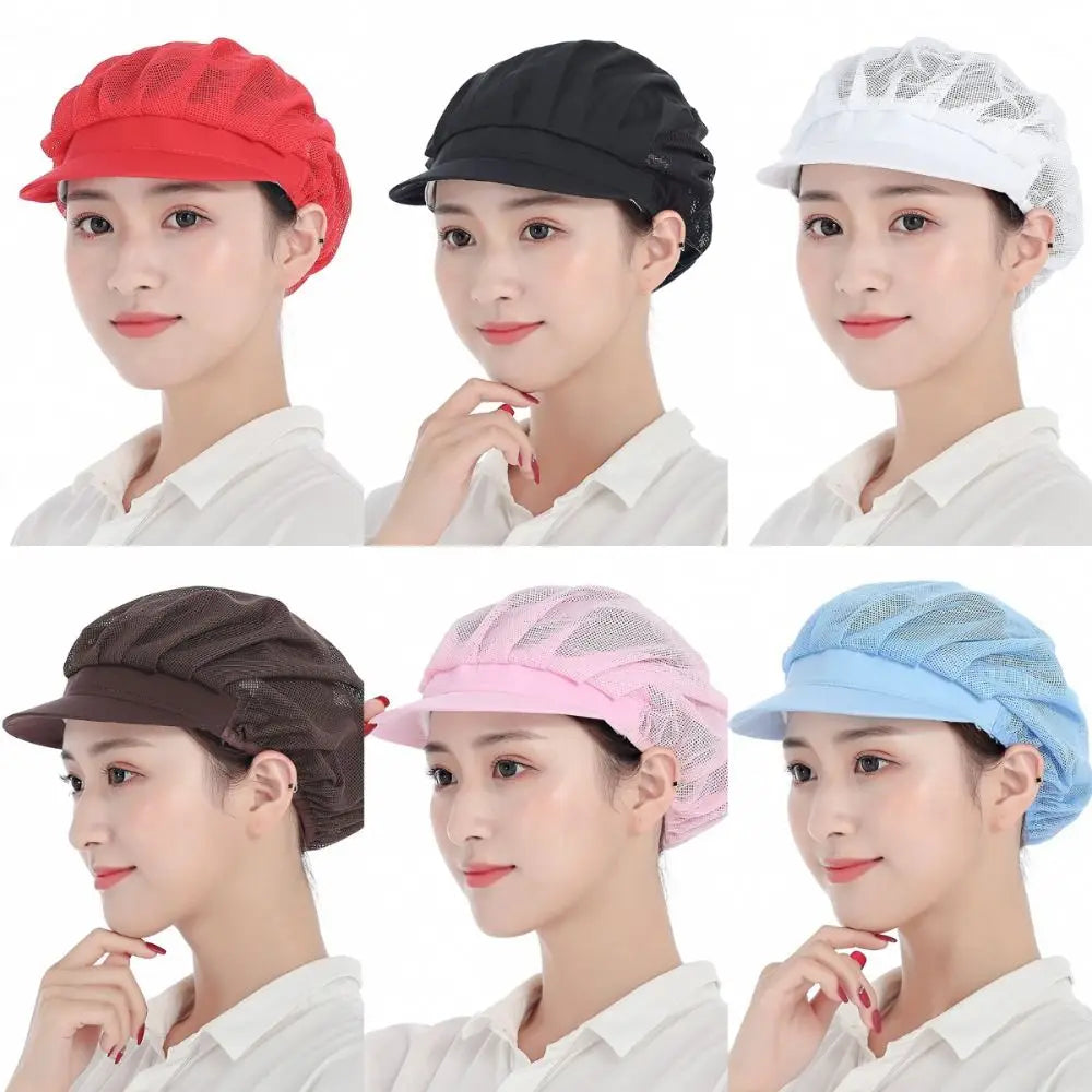 Elegant tøyarbeidshatt Arbeidsklær Røykbestandig støvtett hatt Pustende hotellkokkehette Hotellrestauranter