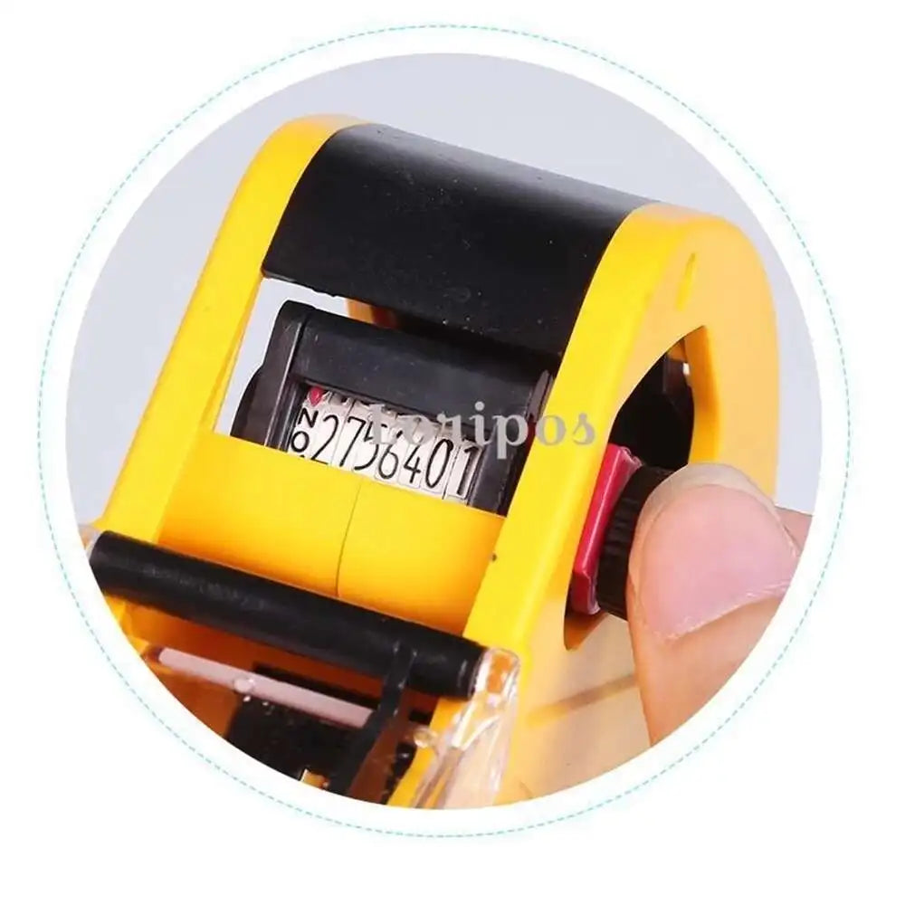 Single Line Price Labeller Set 1, Handheld Pricing Gun + 5500 Labels + Ink Rollers, Date Price Labeler Sticker Tag Printer