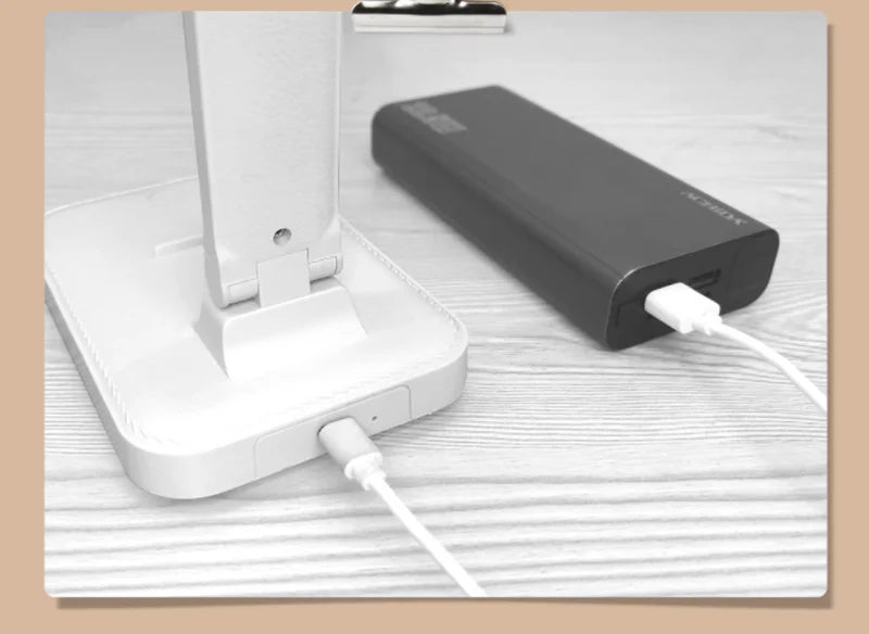 Lampe de bureau LED rechargeable par USB, 3 niveaux d'intensité, tactile, protection des yeux, pliable, idéale pour la chambre à coucher