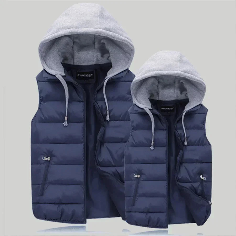 Men’s Hooded Padded Vest – Warm, Stylish & Perfect for Winter