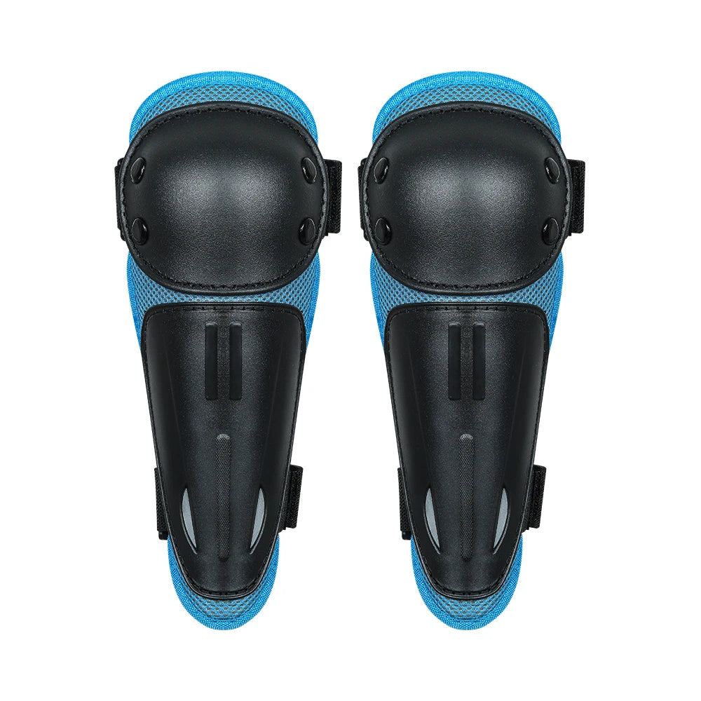 WOSAWE Ensemble de protections pour enfants, quatre genouillères, coudières, protège-coudes, pour enfants, jeunes, VTT, moto, motocross