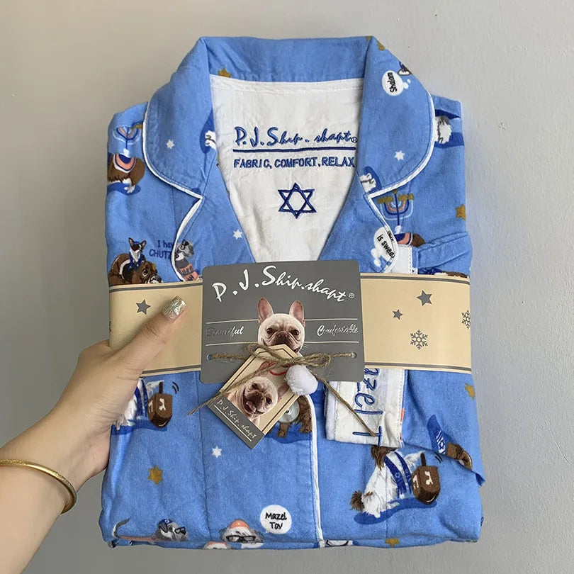 Pijama de 2 piezas para mujer, Conjunto de pijama de 2 piezas para mujer, Conjuntos de ropa de dormir de 2 piezas 100% algodón para mujer, Conjunto de ropa de casa holgado
