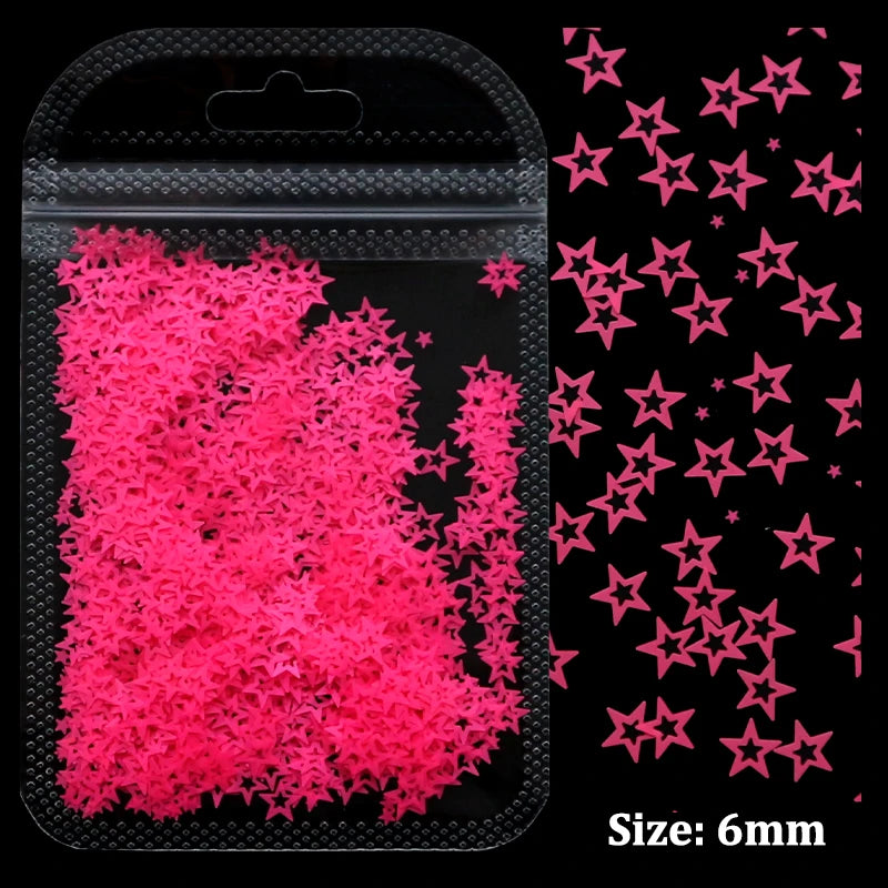 2g Holographic Nail Art Glitter Shiny Sweet Love Red Heart Flakes Sequins 3D Nail Paillette Manicure Valentine's Day Decorations