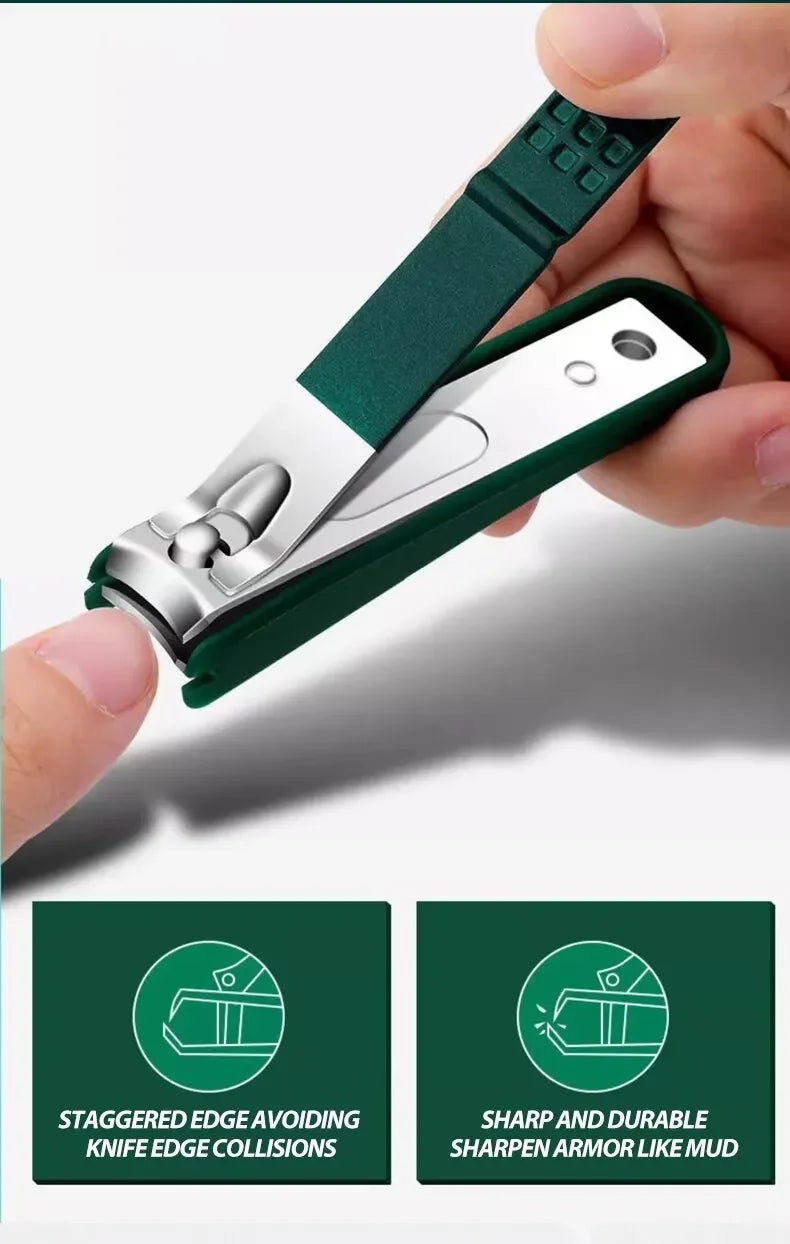 Juego de cortaúñas de alta calidad para el hogar, cortaúñas universal para hombres y mujeres, herramientas de pedicura, herramientas de uñas sencillas y portátiles
