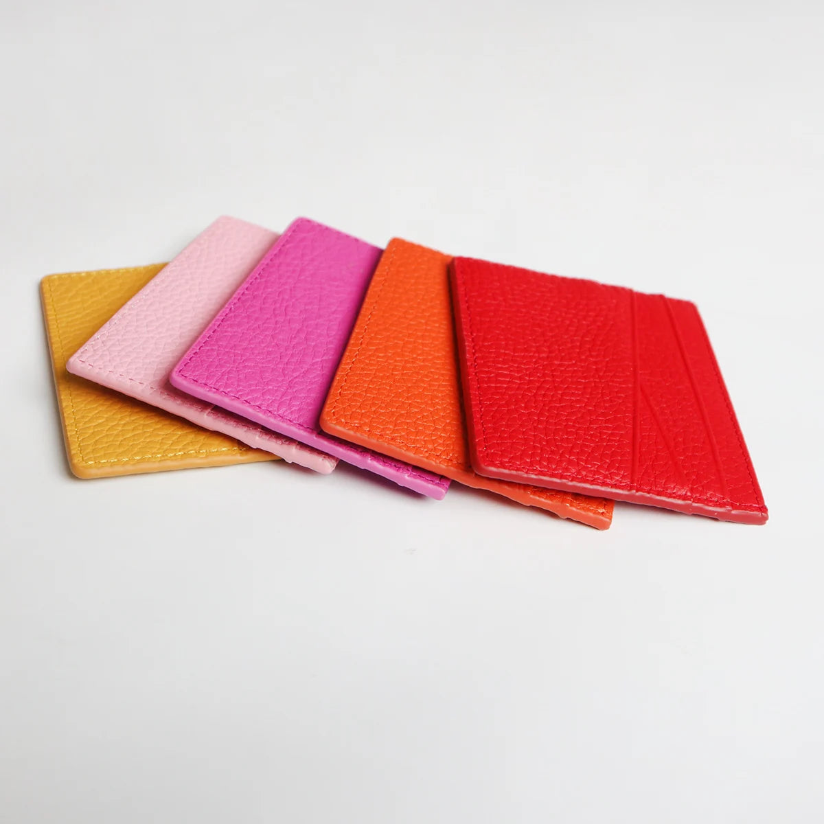 Tarjetero de lujo 100% cuero genuino para negocios, hombres, identificación, estuche para tarjetas de crédito, moda, regalo para mujeres, mini cartera delgada