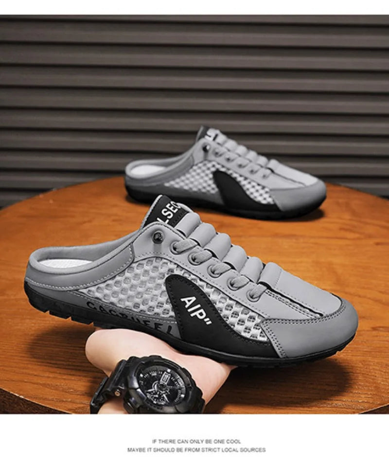 Mocasines sin cordones de malla para hombre – Ligeros, suaves y perfectos para el día a día