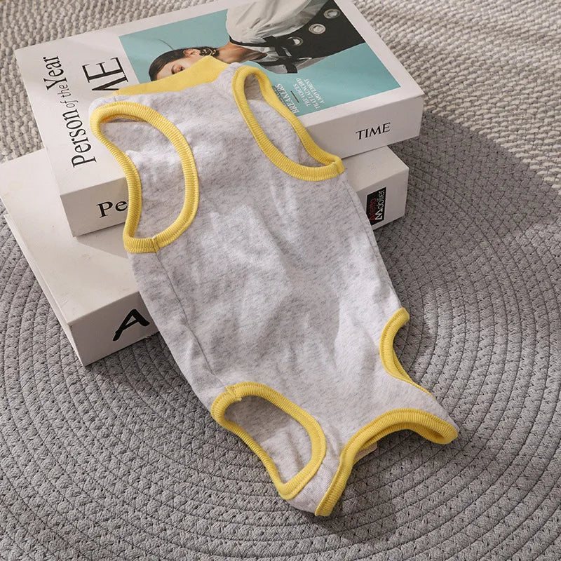 Combinaison de convalescence pour chaton, gilet anti-léchage pour animal de compagnie, vêtements de convalescence pour chirurgie, combinaison respirante pour soins pour animaux de compagnie, fournitures pour chiens