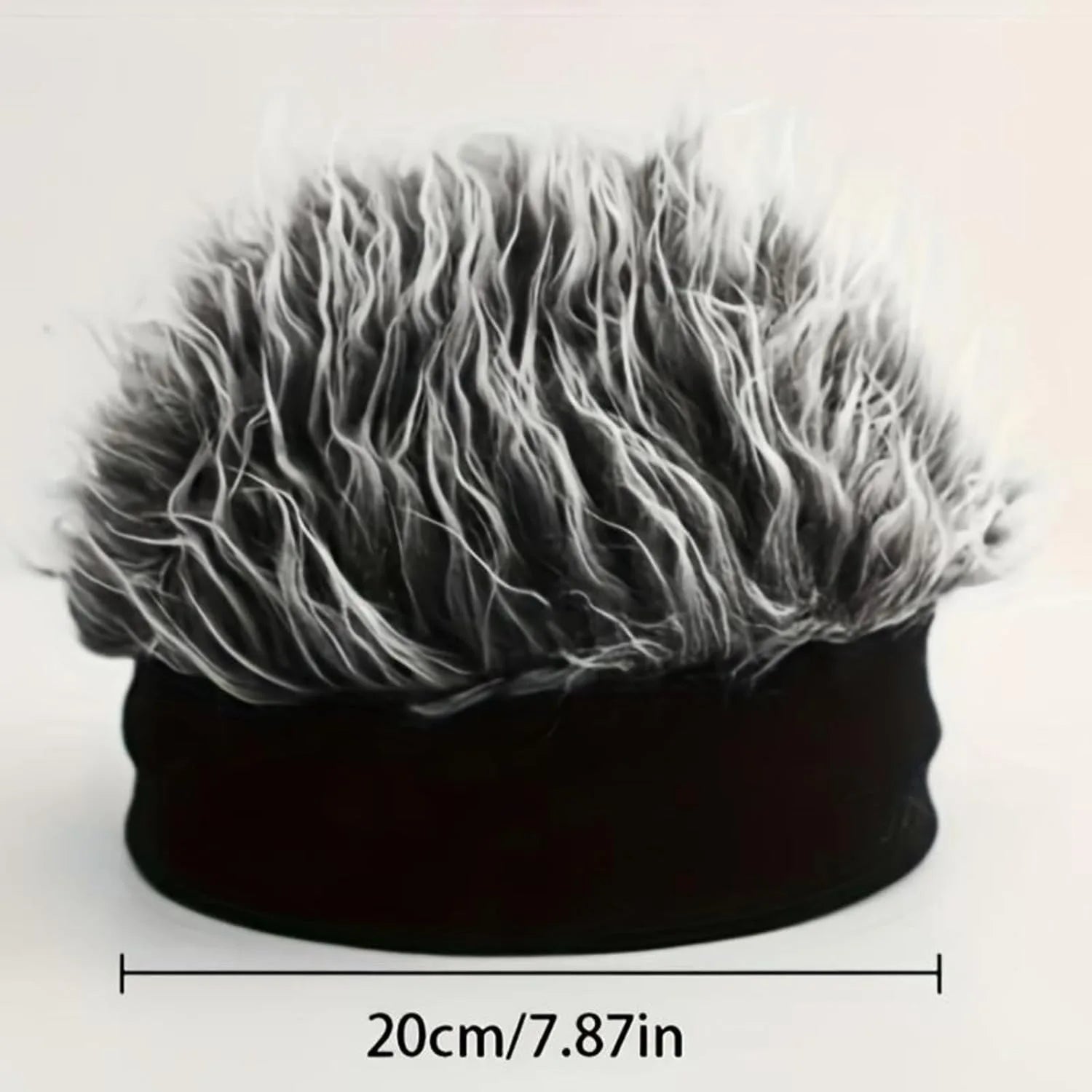 Grey Spiky Wig Beanie