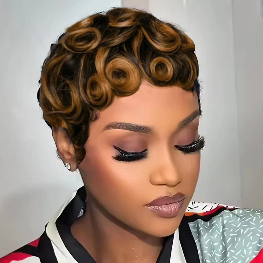 Curly Pixie Wig (250%)