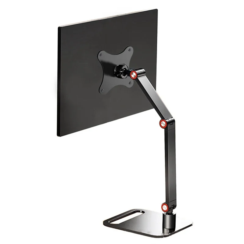 Soporte de monitor Efficientt con liberación rápida, aleación de aluminio, soporte de escritorio para monitores de 17 a 25 pulgadas