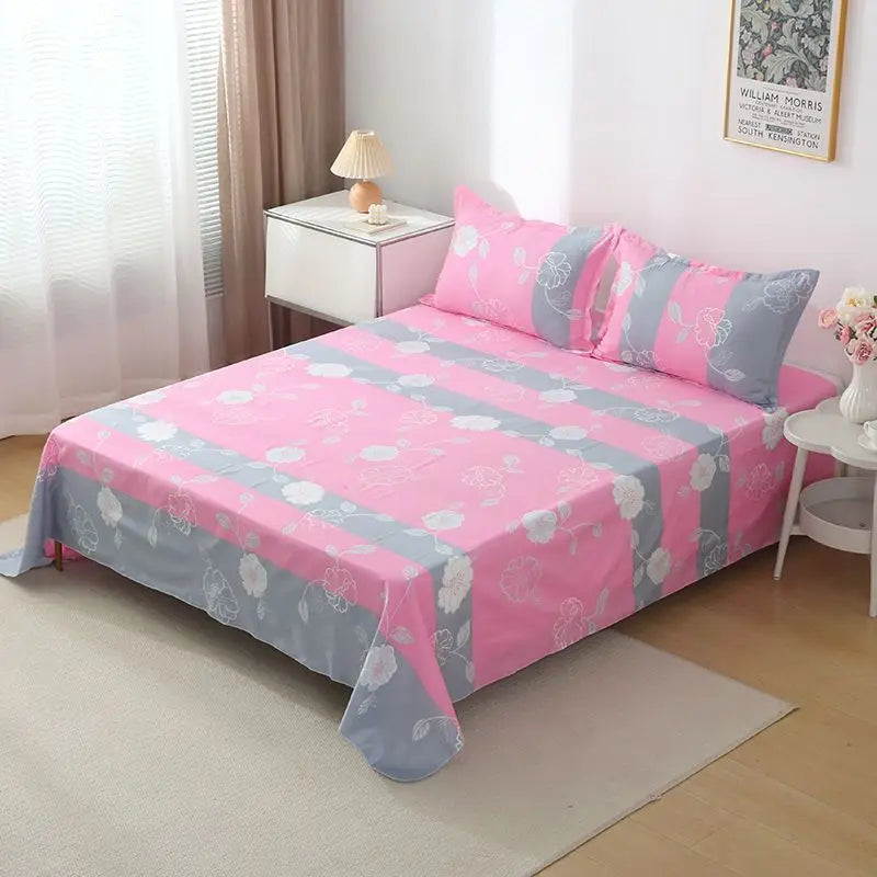 Juego de sábanas bohemio - Algodón estilo mediterráneo de 400 hilos con tinte resistente a la decoloración para artículos esenciales de dormitorio