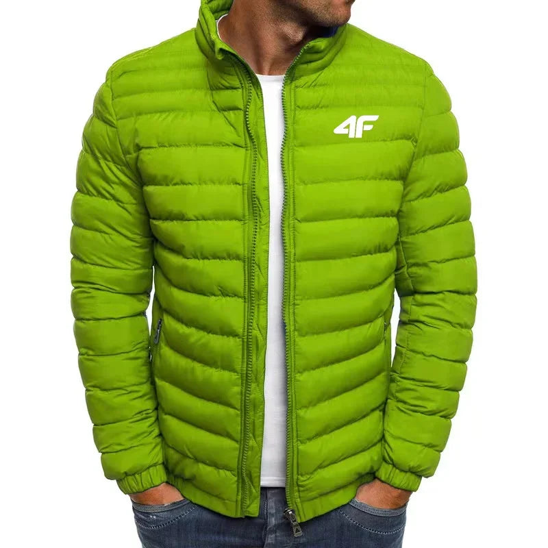 Men’s Short Cotton-Padded Jacket – Street Style, Warm & Windproof