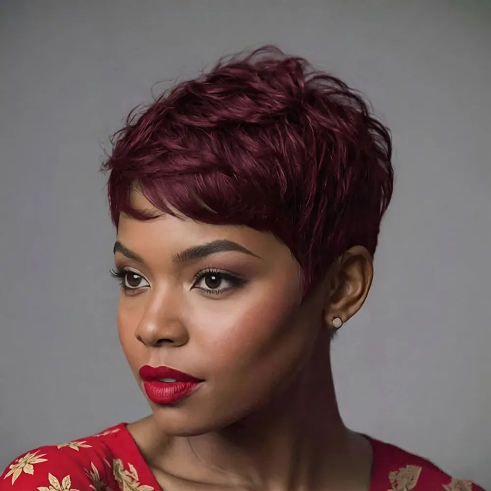 Pixie Cut Human Hair Wig