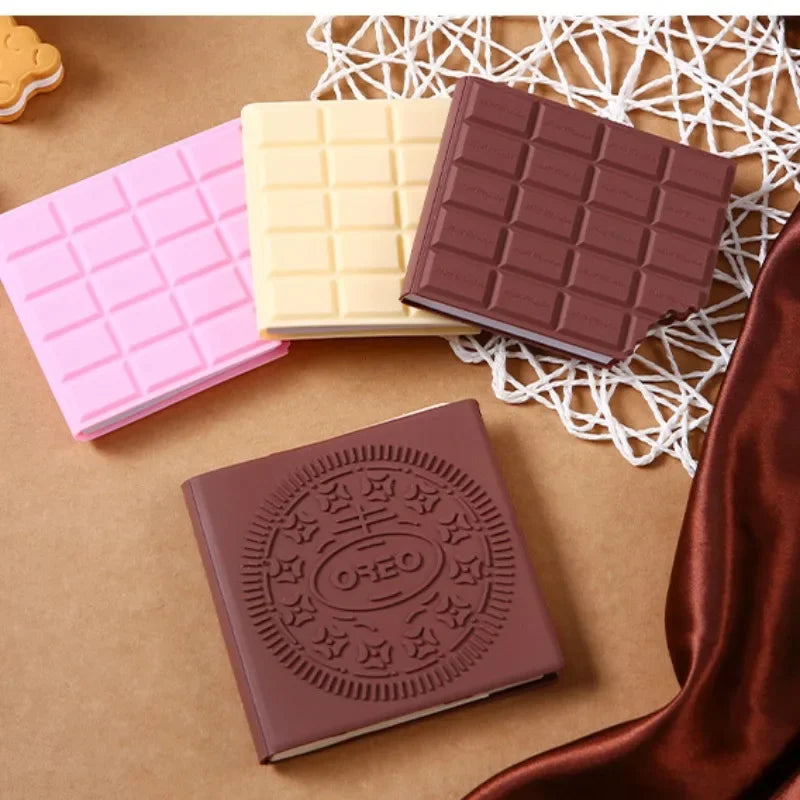 Bloc-notes portable en chocolat, 80 feuilles, pour le bureau et l'école