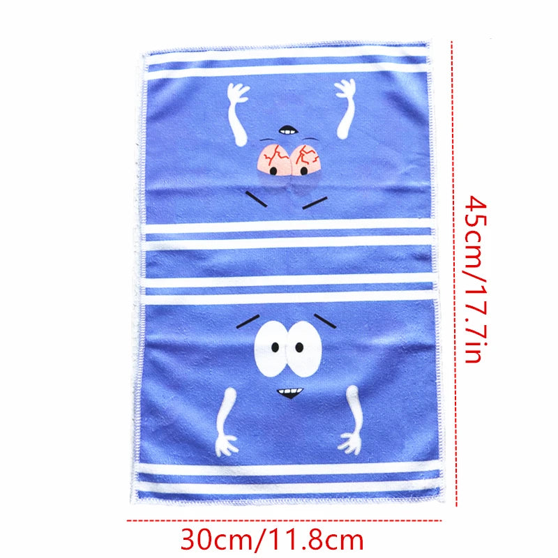 Toalla de mano de dibujos animados de Towelie de secado rápido, paño de cocina de poliéster tejido, toalla oblonga supersuave con temática de fantasía para cocina y baño