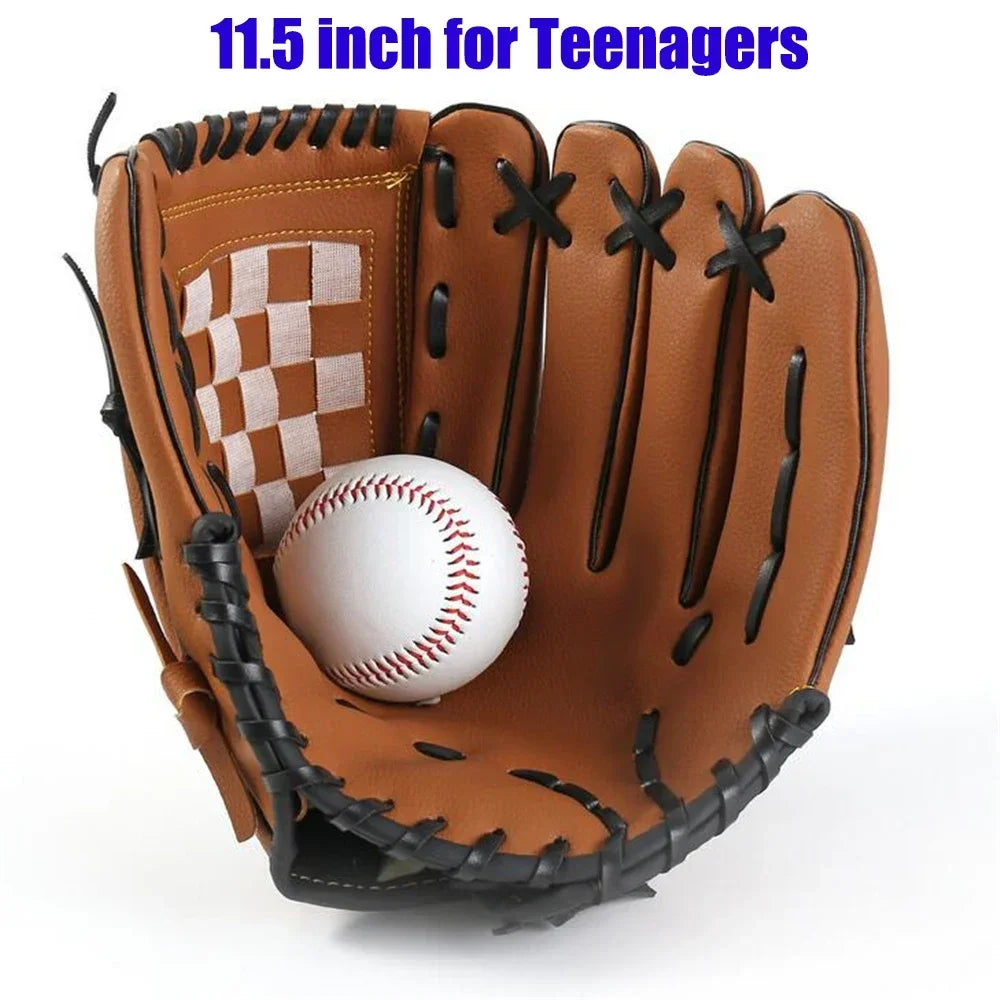 Outdoor Sport Baseball Glove Catcher Baseball Softball Training Practice Equipment Left Hand For Kids/Teenagers/Adults