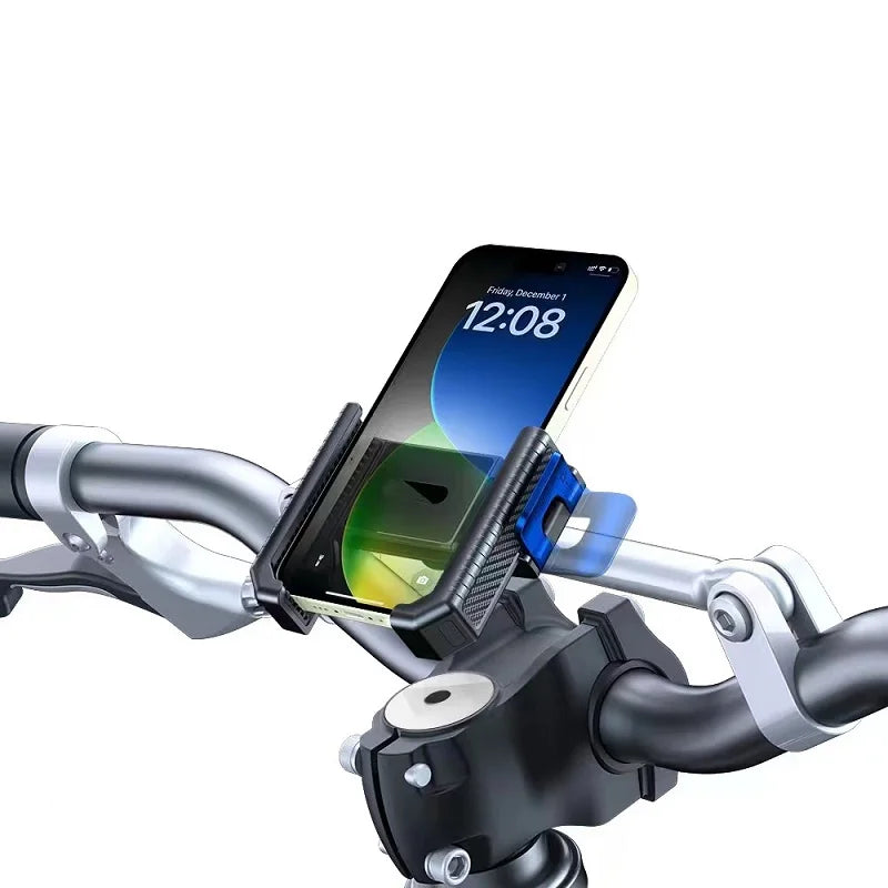 Support de téléphone portable pour vélo et moto, clip de fixation pour guidon, support GPS antichoc pour téléphones de 4,5 à 7 pouces