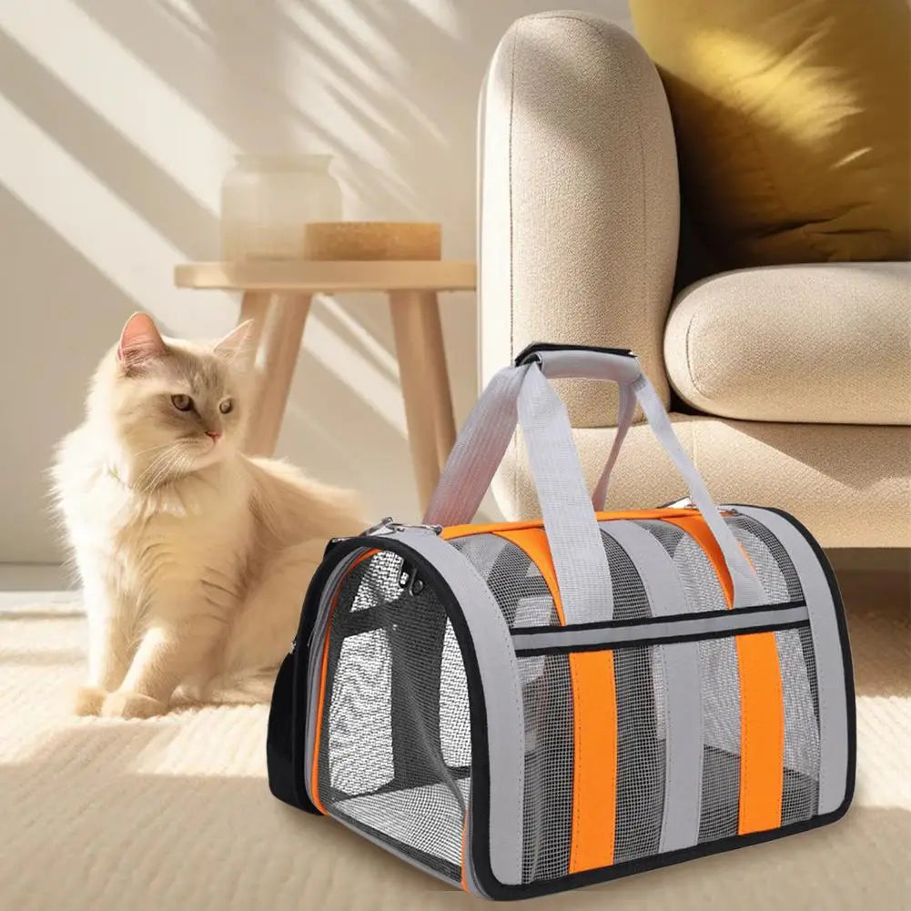 Bolsa de viaje para mascotas, equipaje aprobado por aerolíneas, bolsa de transporte para mascotas adecuada para perros, gatos y cachorros 34x24x24CM