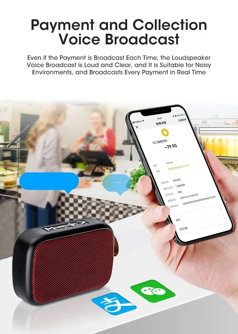 Nuevo altavoz inalámbrico portátil para exteriores con subwoofer, mini altavoz para el hogar de tela y tarjeta.