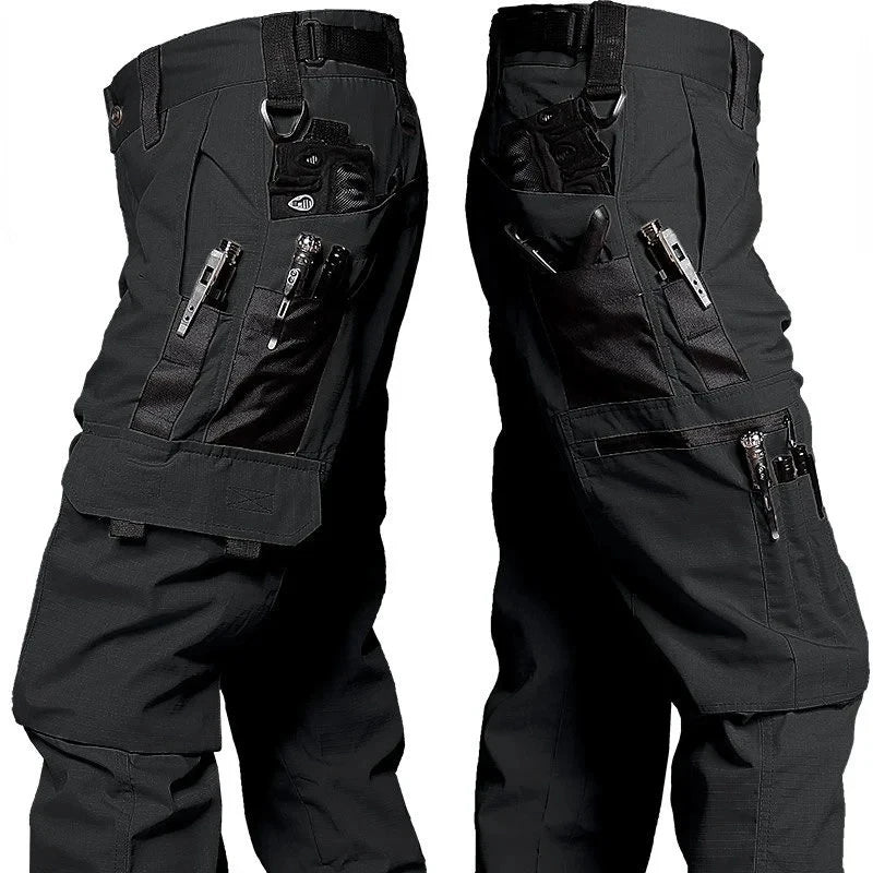 Pantalones de trabajo resistentes al desgaste para hombre, multibolsillos, cargo rectos, pantalones tácticos para correr al aire libre, pantalones casuales de primavera y otoño