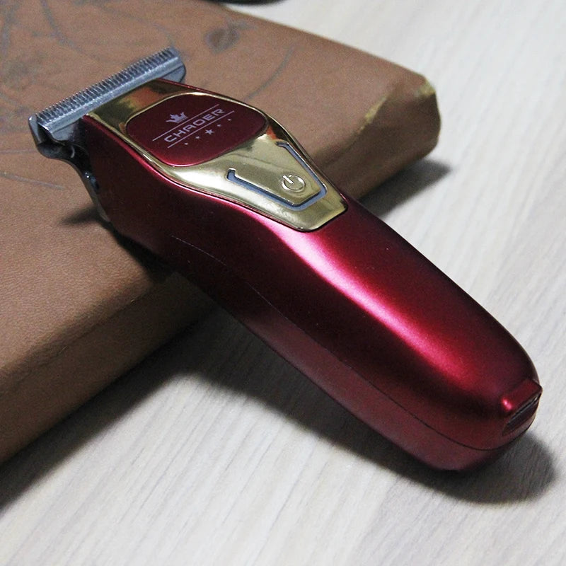 Cortapelos profesional para barbería, afeitadora para hombres, recortador de barba eléctrico, cuchilla en T de 0 mm, cortador de pelo inalámbrico, máquina de cortar el pelo