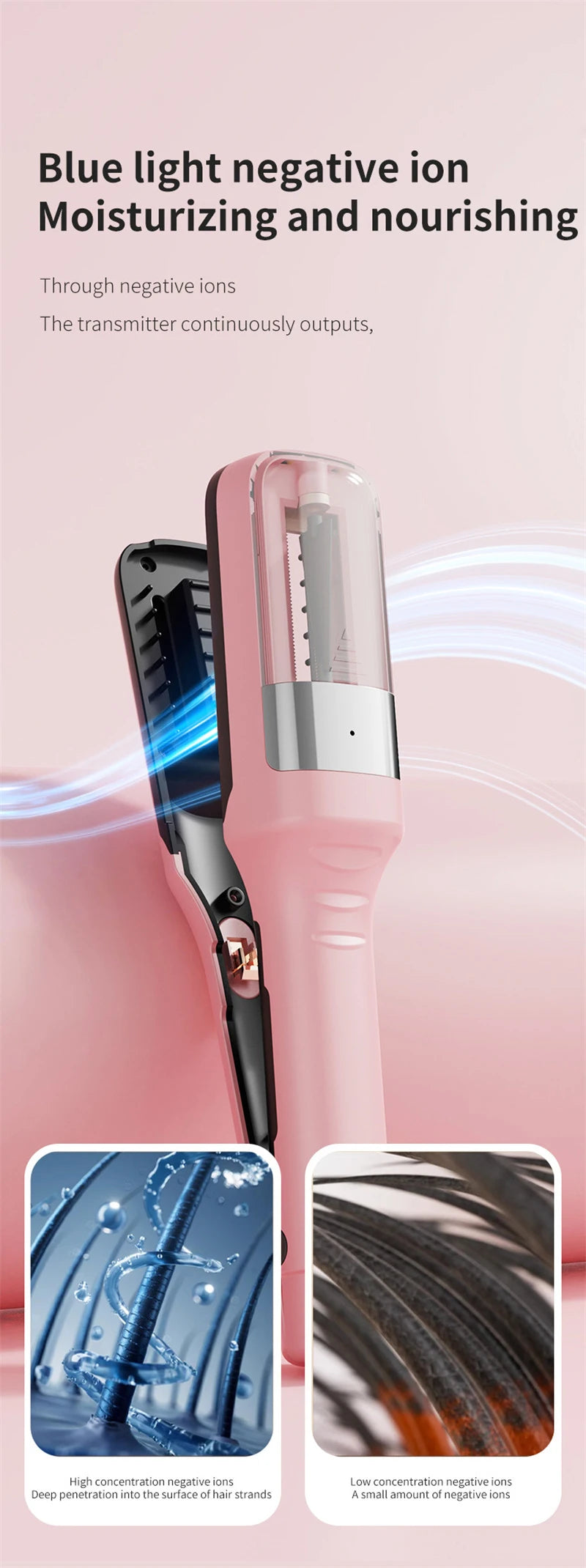 Recortador de puntas de cabello, removedor de puntas abiertas, cabello seco, dañado, quebradizo, automático profesional, para mujeres, máquina de corte de cabello inalámbrica