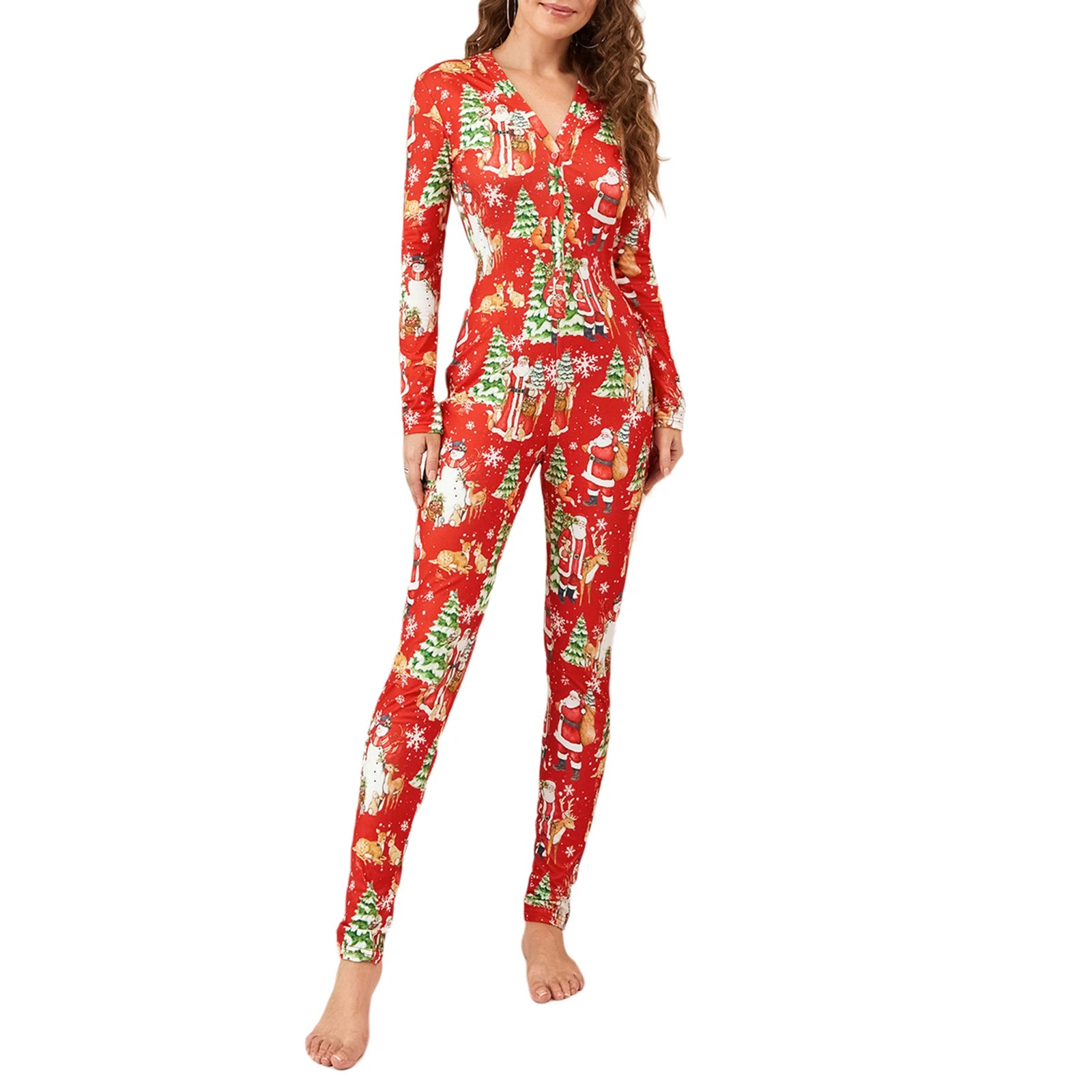 Mameluco de pijama navideño