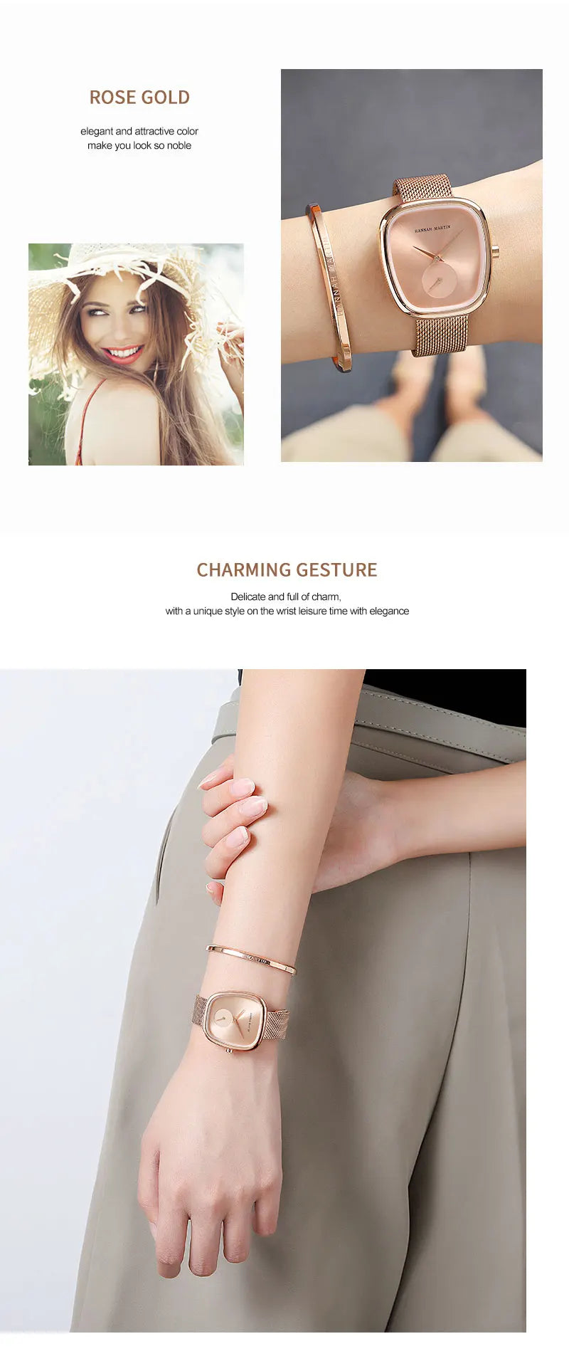 Reloj de pulsera para mujer de cuarzo, de marca superior, de moda de lujo, con movimiento japonés, diseño original, impermeable, con caja de regalo