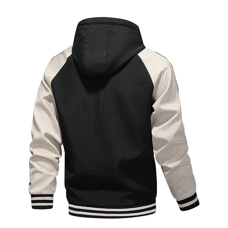 Chaqueta de hombre otoño primavera para moto cortavientos de alto rendimiento, ropa, chaqueta de moto para hombre, abrigos de moto, con rayas, a prueba de viento