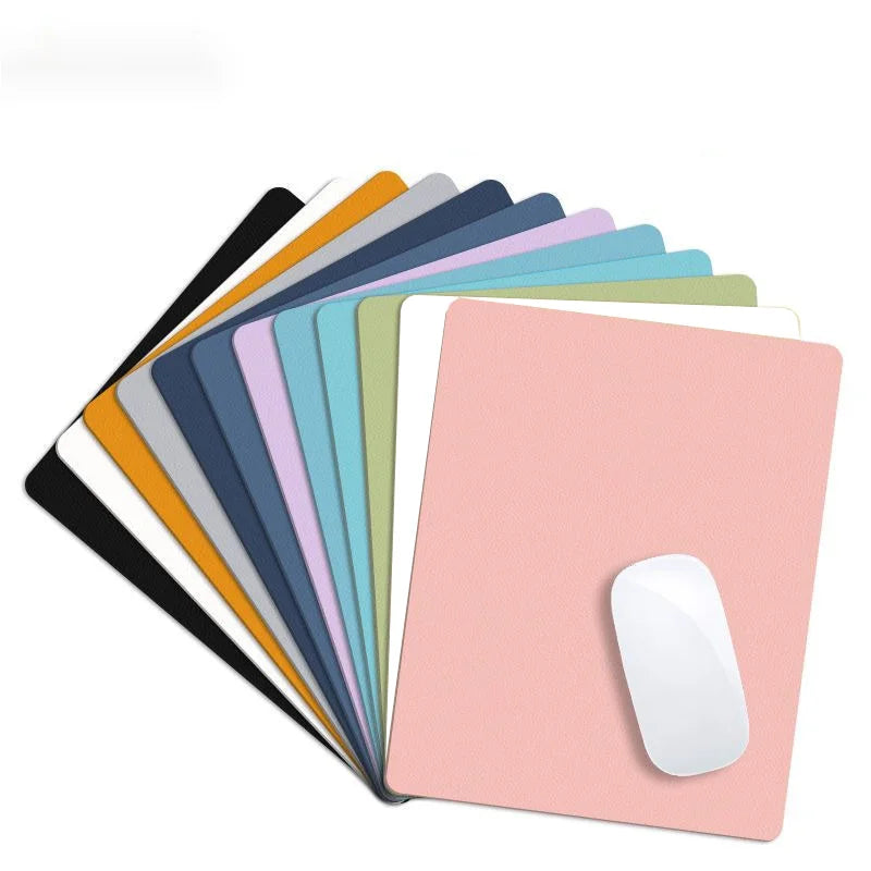 Small PU mouse pad Non-Slip Gaming Desktop Leather Mouse Pad Waterproof Anti-Scratch Easy To Clean Mat For PC Laptop Desktop
