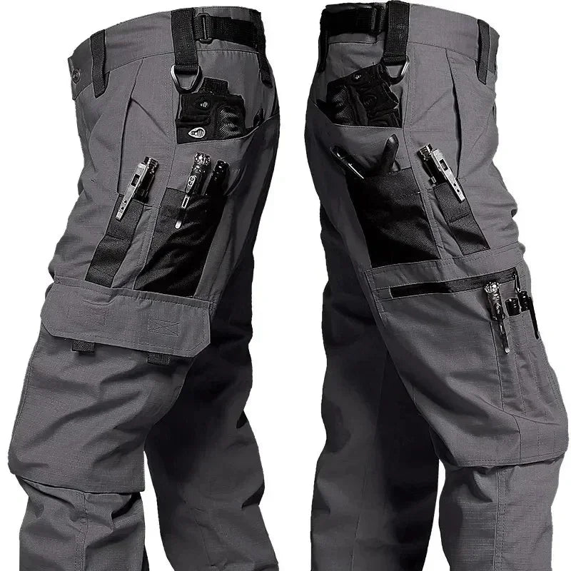 Pantalones de trabajo tácticos nuevos para hombre, pantalones cargo para exteriores, pantalones impermeables multibolsillos, ropa de trabajo para exteriores de otoño y primavera, pantalones de senderismo