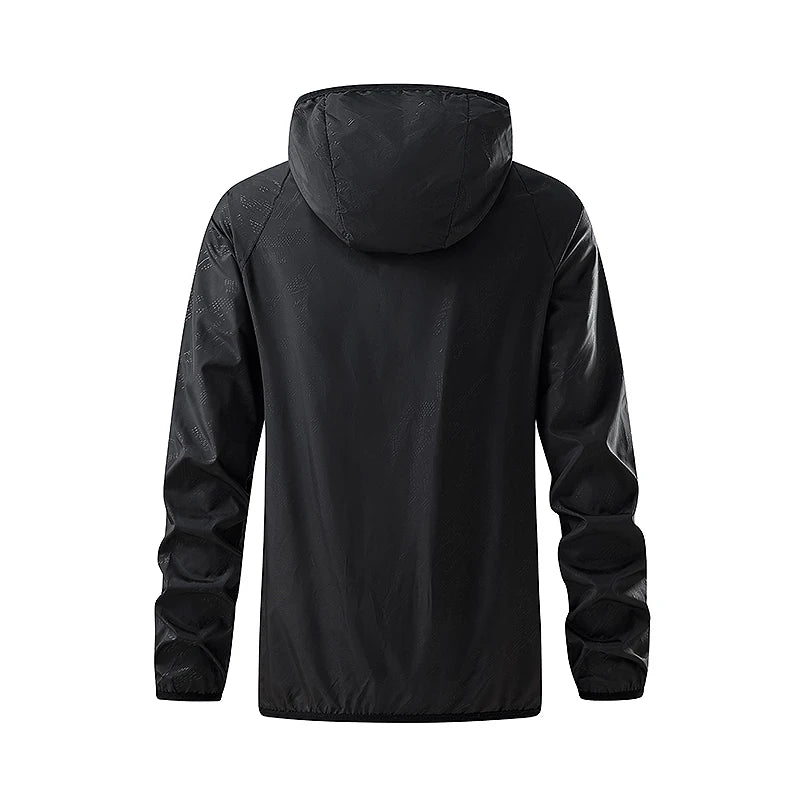 Chaqueta de senderismo JNLN para hombre y mujer, impermeable, con protección solar, cortavientos, unisex, para camping, escalada, para exteriores, impermeable, ropa portátil