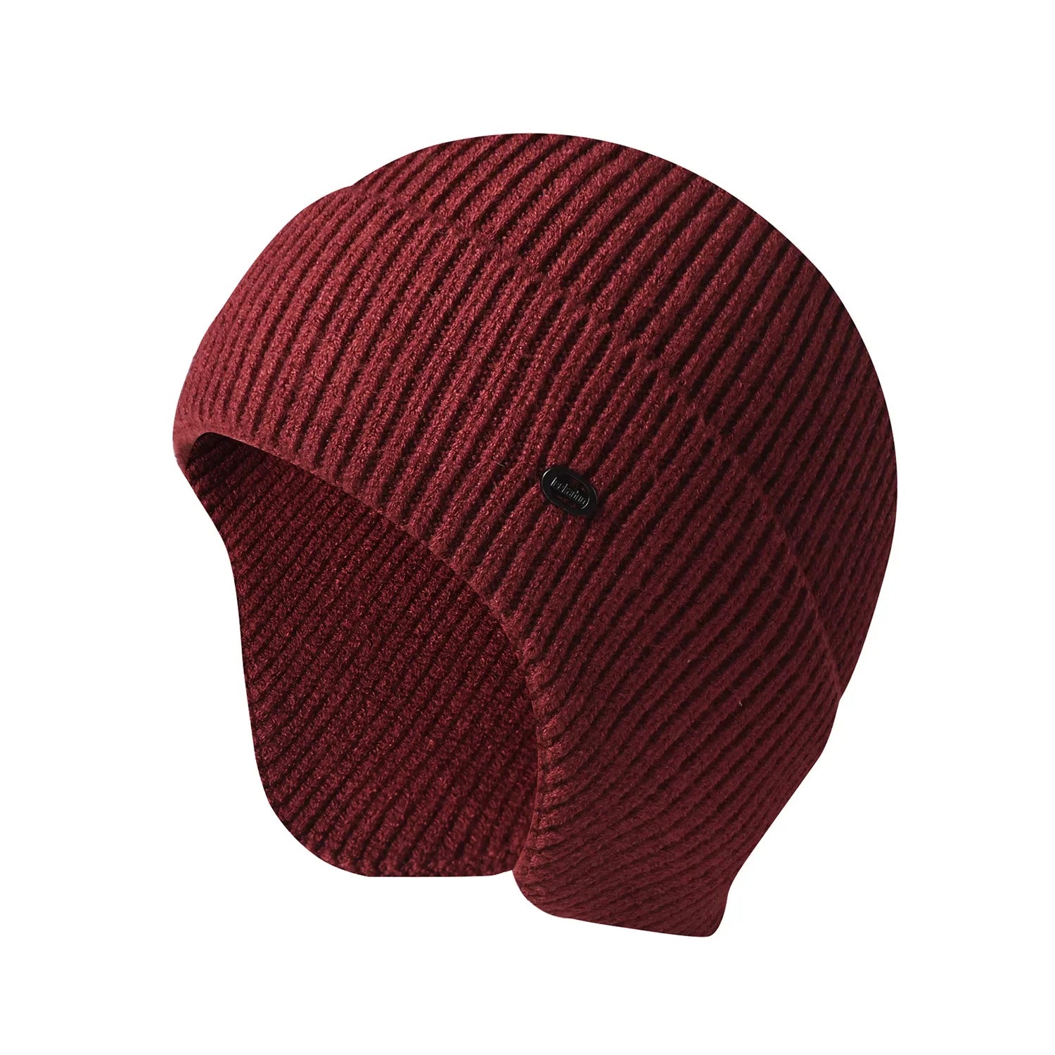Gorro de invierno unisex de imitación de terciopelo de conejo para hombres y mujeres, gorro de punto de lana con orejeras, protección térmica para las orejas, gorro de ciclismo y esquí