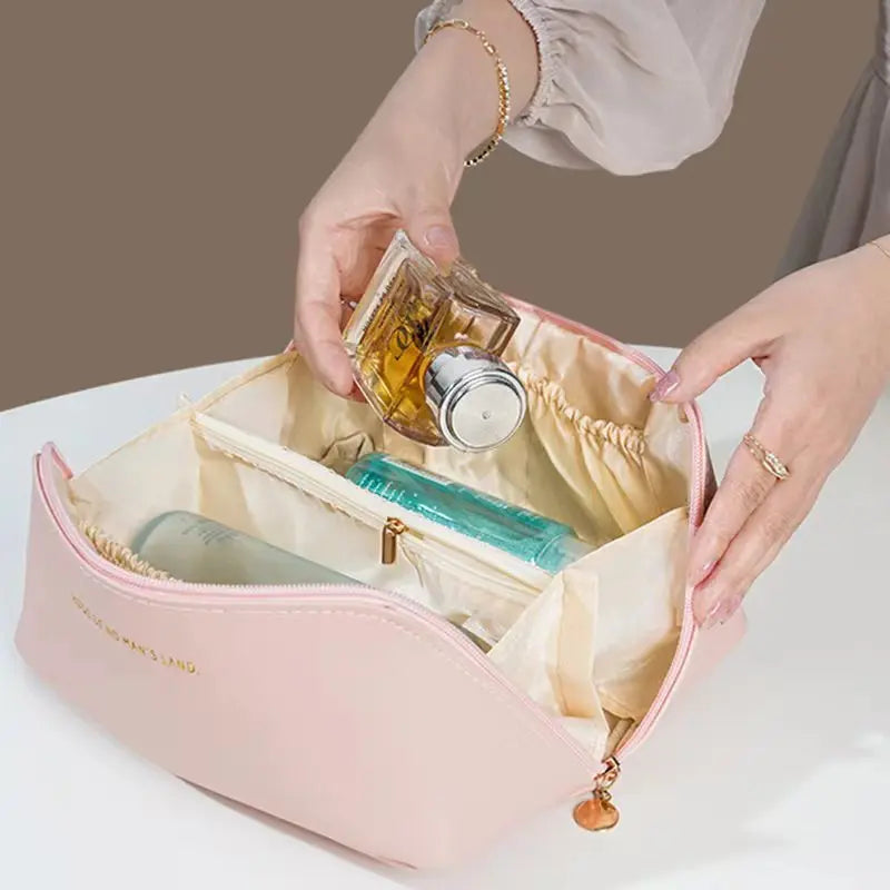 Neceser de Maquillaje para Mujer, Estuche de Maquillaje, Bolsa de Almacenamiento, Caja de Lujo para Mujer, Bolsa Organizadora de Cosméticos con Cremallera para Viajes, Regalo de Navidad