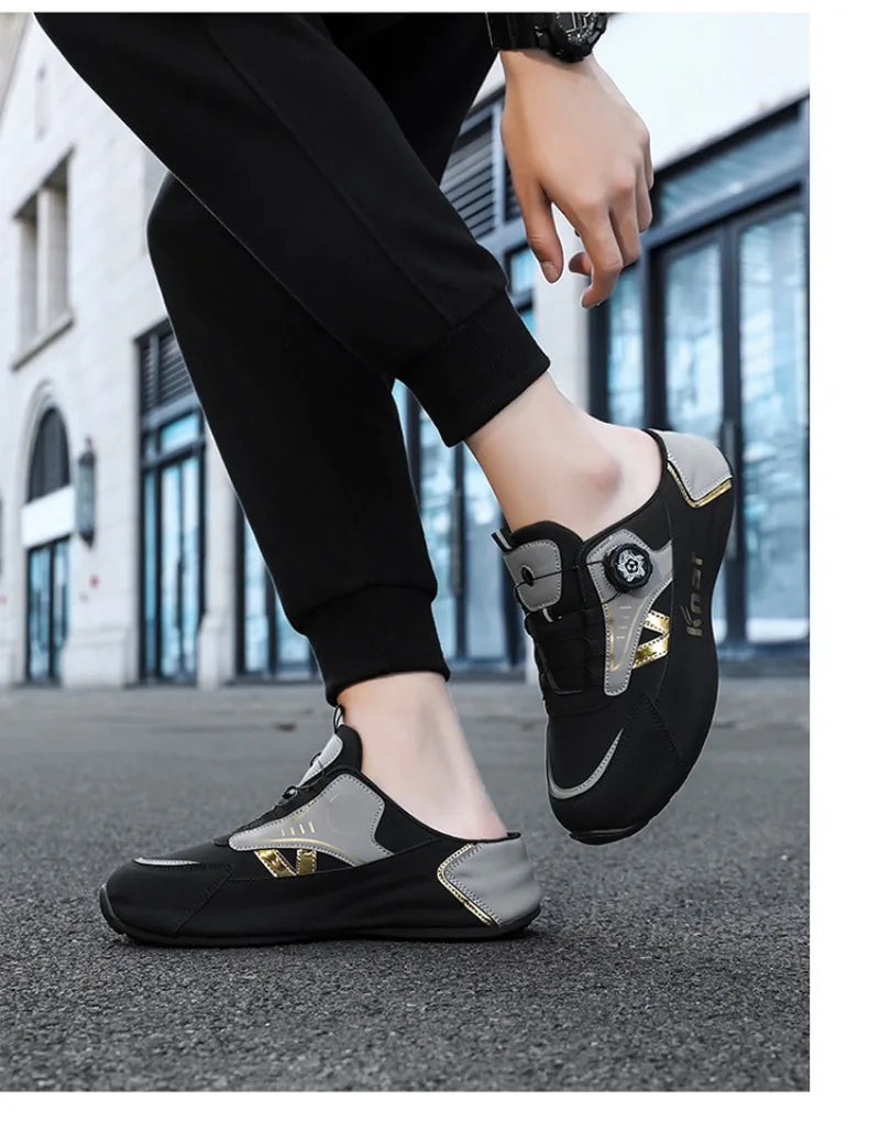 Zapatos de Hombre Moda Verano Suela Blanda Medias Pantuflas Casuales Versátiles Zapatos de Hombre de Moda Tendencia Zapatos Baotou para Exteriores