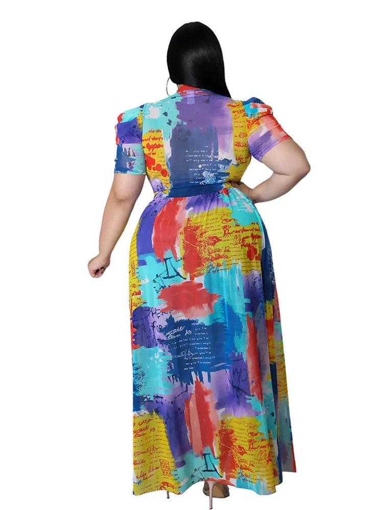 Blusas de mujer a la moda de verano elegante blusa de gasa talla grande tops 4xl 5xl venta al por mayor dropshipping