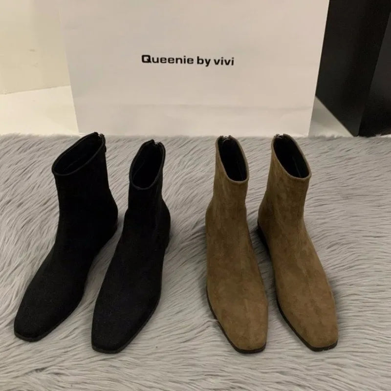 Women's Boots Autumn Luxury Elegant Casual Short Shoes Women's Low Heel Comfortable Short Outdoor Hiking Shoes for Women