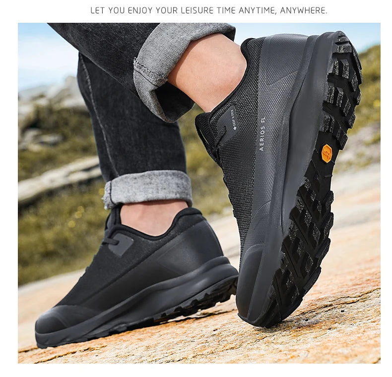 Zapatillas de senderismo, para exteriores, para caminar por la montaña, antideslizantes, informales, impermeables, de goma, resistentes al desgaste, para acampar, transpirables