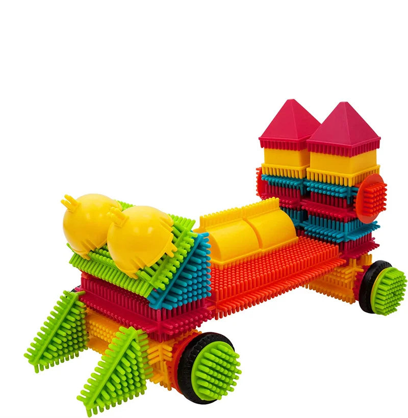 Juguetes de construcción de bloques DIY, ladrillos de modelado educativos para niños, montaje interactivo entre padres e hijos para infantes