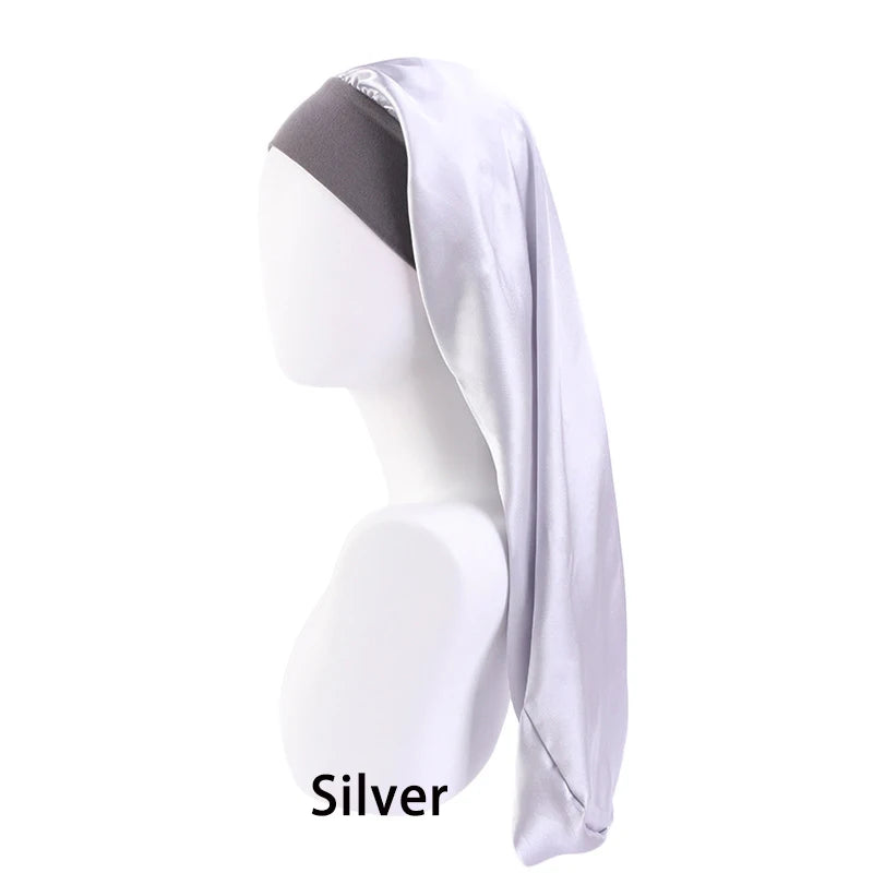 Extra Long Satin Bonnet