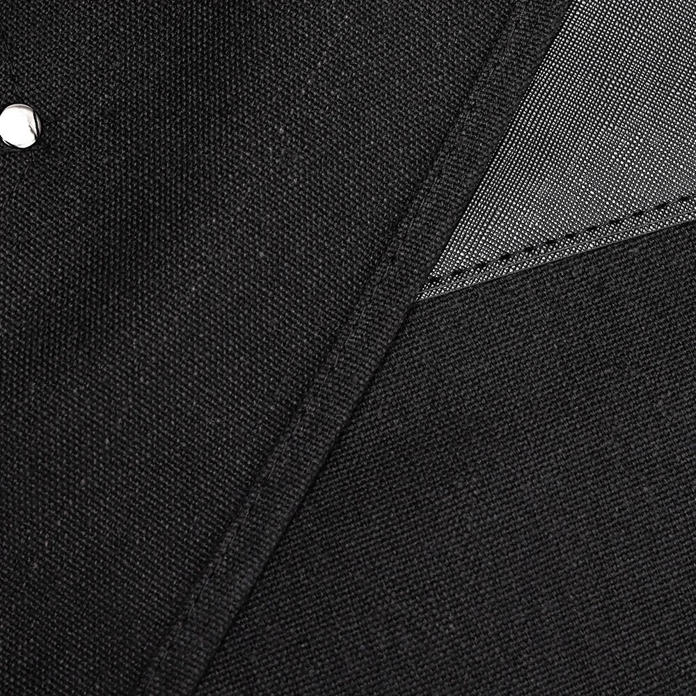 Delantales de barbero, uniforme de cocina para peluquero, delantal impermeable de tela con bolsillo para salón de barbería