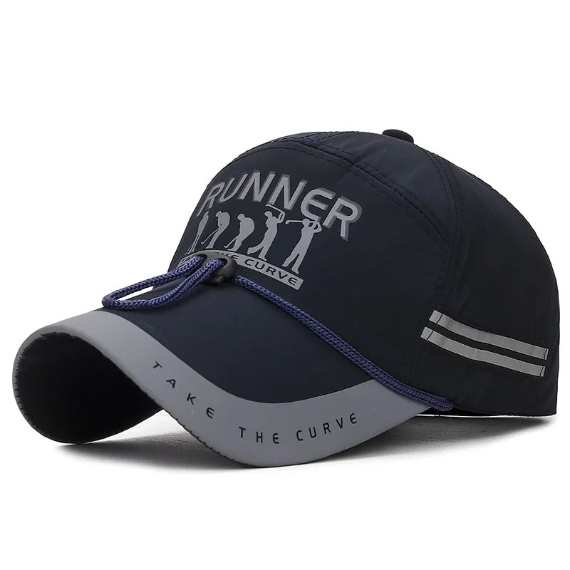 Gorra de béisbol ajustable y transpirable con visera extendida para hombre y mujer, gorra de sol con visera, gorra de béisbol snapback de moda para niños y niñas