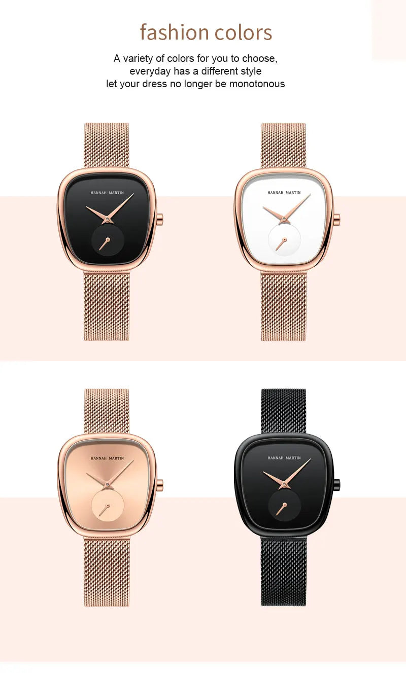 Reloj de pulsera para mujer de cuarzo, de marca superior, de moda de lujo, con movimiento japonés, diseño original, impermeable, con caja de regalo