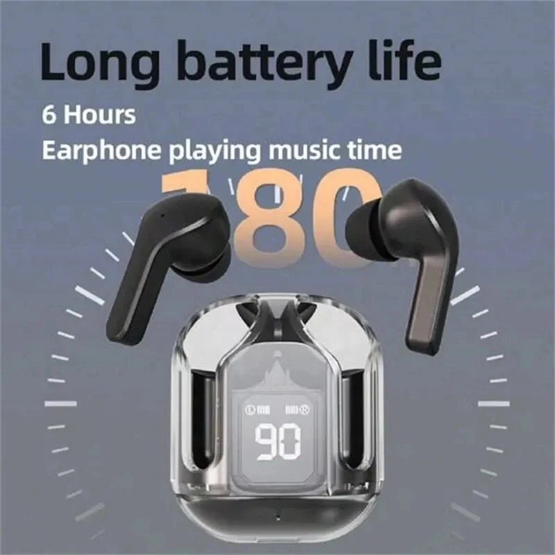BT30 trådløse Bluetooth-ørepropper øretelefoner HiFi-stereohodetelefoner med digital skjerm støydempende hodesett med mikrofon spilling