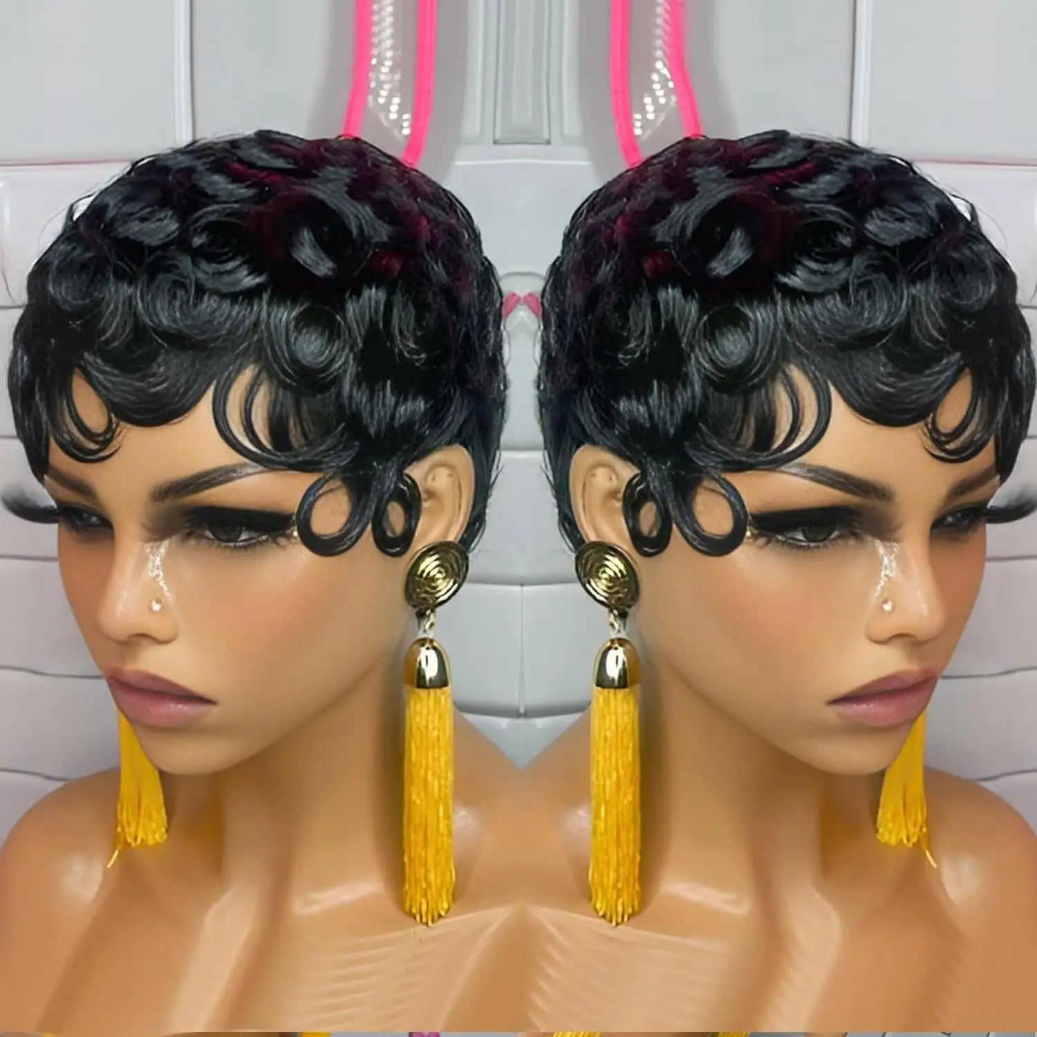 Pixie Cut Short Curly Wig