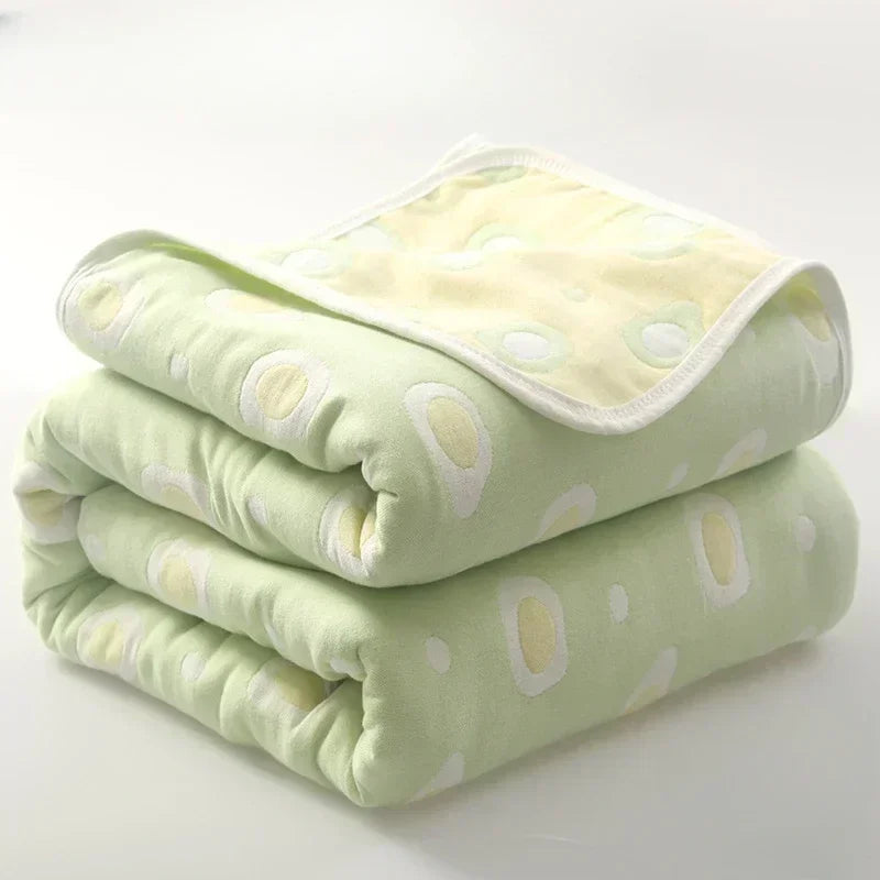 Sábana de algodón de alta calidad, edredón de toalla de gasa de seis capas, manta fresca de verano, manta para niños, manta para bebés, manta para adultos, ropa de cama