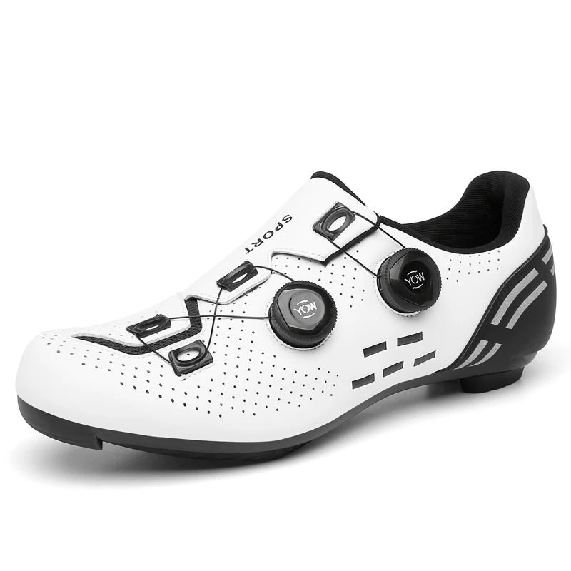 Zapatillas de Ciclismo de Velocidad, Zapatillas de Ciclismo de Carretera para Hombres y Mujeres, Zapatillas de Ciclismo de Ruta, Zapatillas de Ciclismo de Carreras Autoblocantes para Shimano