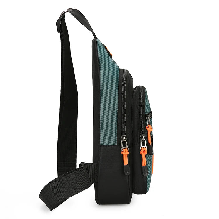 Bolso de hombro para hombre, de ocio al aire libre, para senderismo y bicicleta, bandolera deportiva impermeable, mochila de viaje, bolso de pecho para hombre, bolso de hombro
